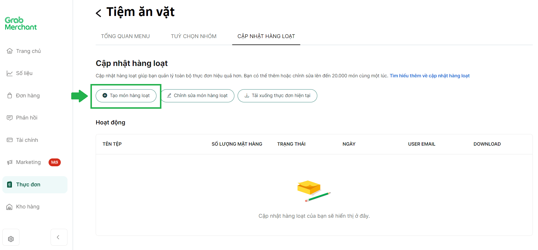 GrabMerchant Website